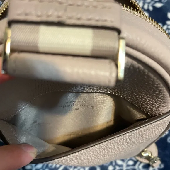 GREAT CONDITION Kate Spade Emma Sling Backpack in Cozy Grey - Pebbled Leather - Picture 9 of 17